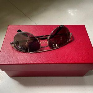 Cartier Aviator Edition Santos Dumont Sunglasses with Original Box, etc.